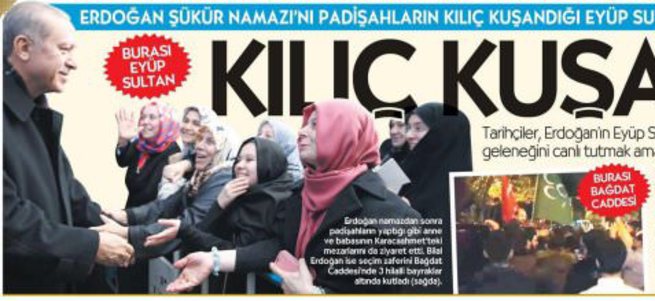 Cumhuriyet şükür namazından da rahatsız oldu