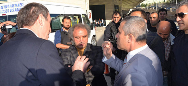 HDP vekiller terörist cenazesinde polisle tartıştı