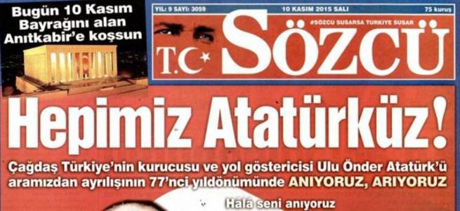 Sözcü'nün Atatürk'e yalvarışı