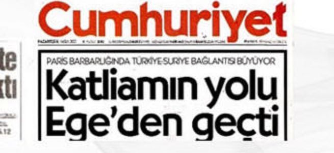 Cumhuriyet ve Sözcü Türkiye'yi suçluyor