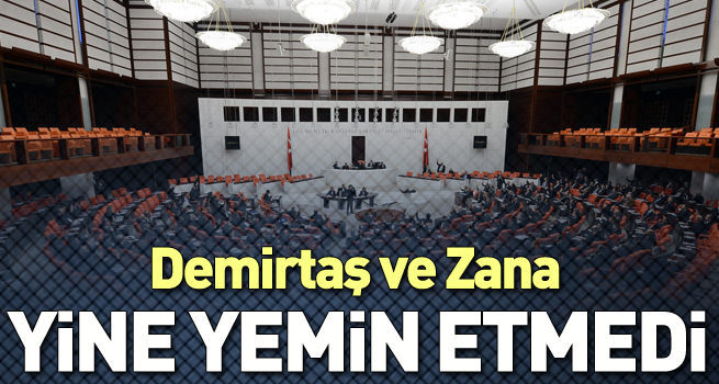 Demirtaş ve Zana yine yemin etmedi