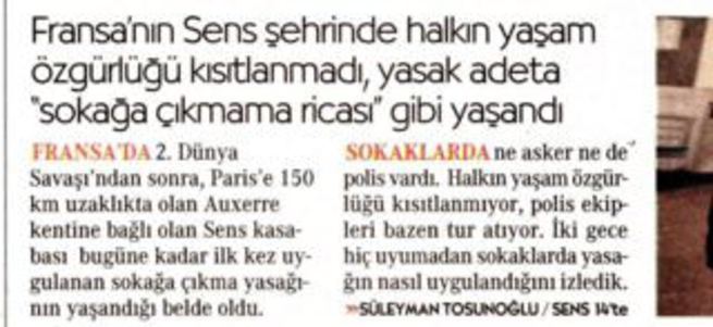 Cumhuriyet Fransız polisine övgü yağdırdı