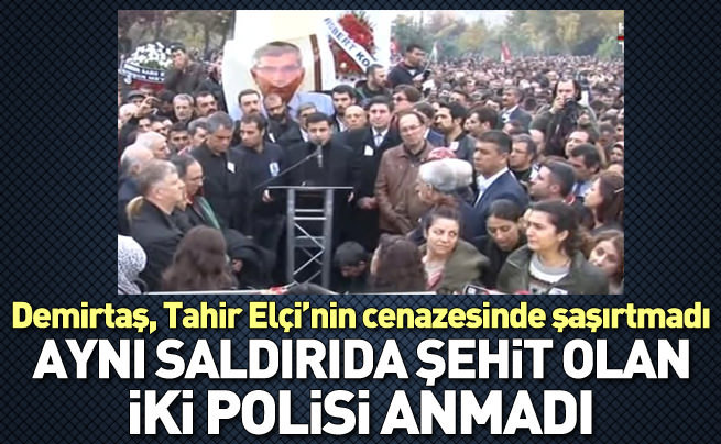 Demirtaş, Tahir Elçi'nin cenazesinde konuştu
