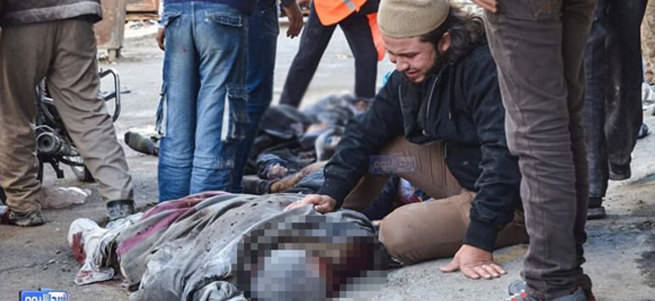 Rus savaş uçakları pazar yerini vurdu: 40 ölü