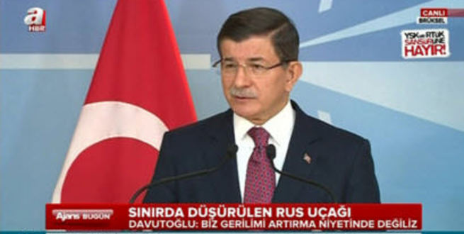 Davutoğlu Brüksel'de açıklamalarda bulundu