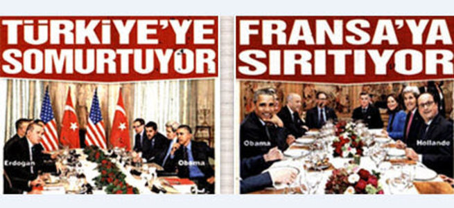 Sözcü'nün manşetinde ülke düşmanlığı var