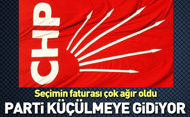 CHP küçülmeye gidiyor