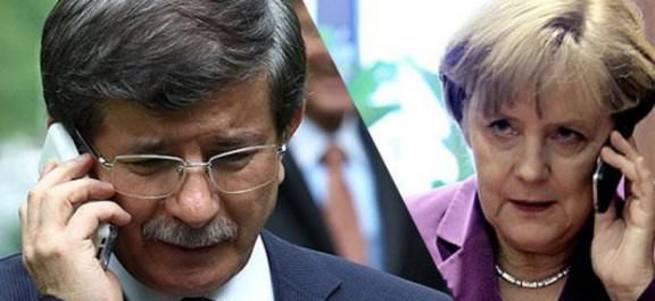 Davutoğlu Merkel ile görüştü