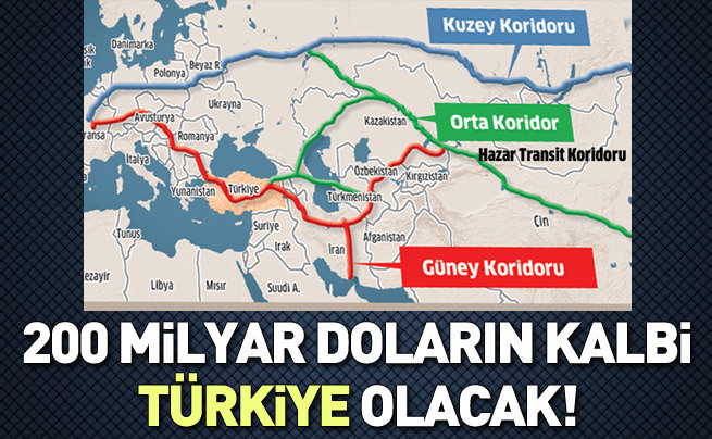 800 milyar dolarlık ticaret hattının kalbi Türkiye olacak