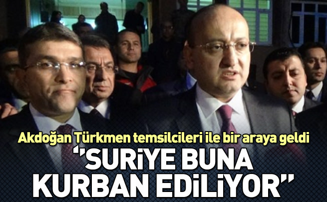 Yalçın Akdoğan: Suriye kurban ediliyor