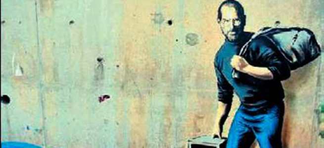 Banksy'den dünyaya Jobs göndermesi