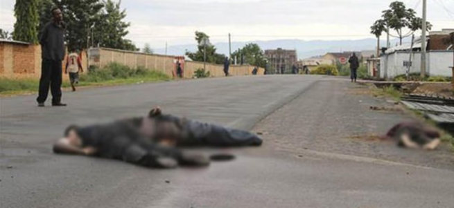 Burundi'de sokaklar ceset dolu