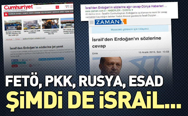 FETÖ sözcülüğünden İsrail sözcülüğüne