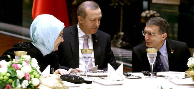 Erdoğan'dan Sancar onuruna akşam yemeği