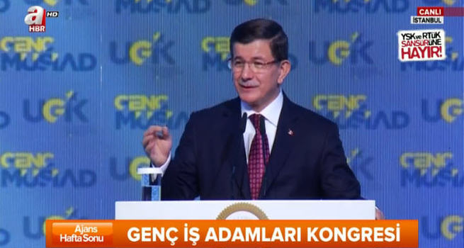 Başbakan Davutoğlu konuşuyor