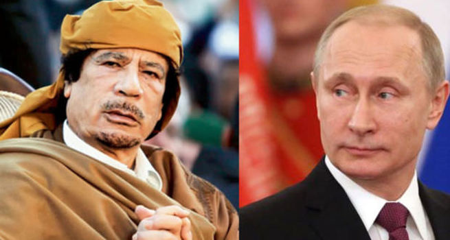 Kaddafi Putin'in kızını istemiş!