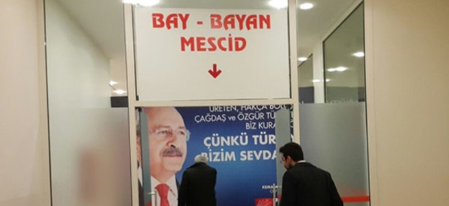 CHP kongresinde mescid skandalı