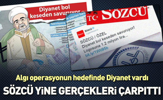 Sözcü gazetesi yine çarpıttı