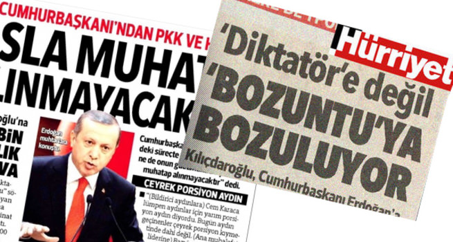 Doğan medyasından iki yüzlü yayın