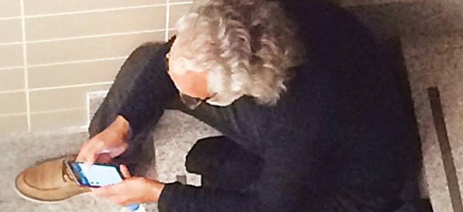 Sinan Çetin oğlunu böyle bekledi