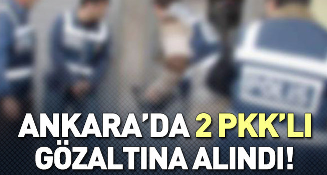 Başkentte iki terörist gözaltına alındı