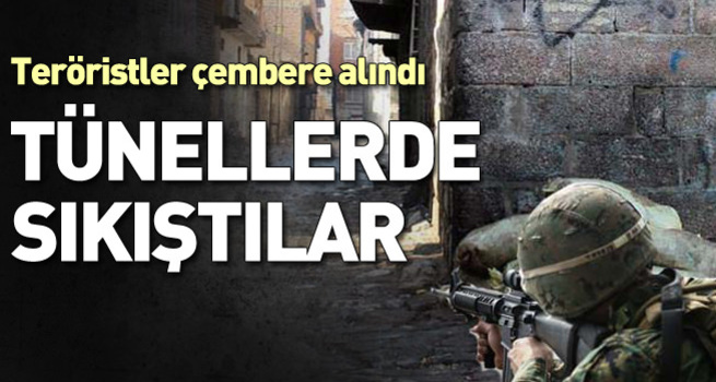 Tünellerde sıkıştılar