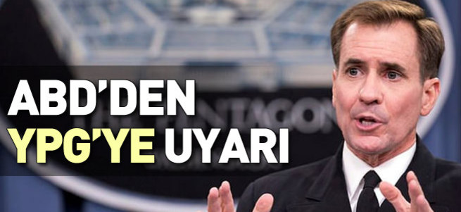ABD'den YPG'ye uyarı