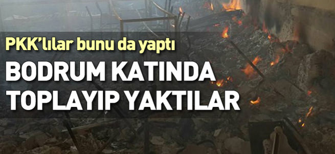 PKK, Cizre'de cesetleri yaktı