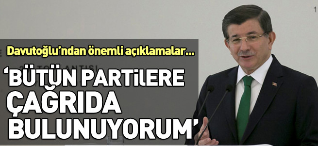 Davutoğlu: Çalışmalar sürdürülsün
