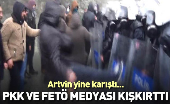 Artvin Cerattepe eylemcileri polise saldırdı