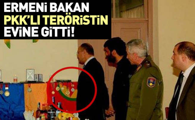 Ermenistan Savunma Bakanı PKK'lı teröristin evini ziyaret etti