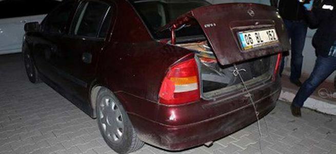 Astsubayın aracında uyuşturucu yakalandı
