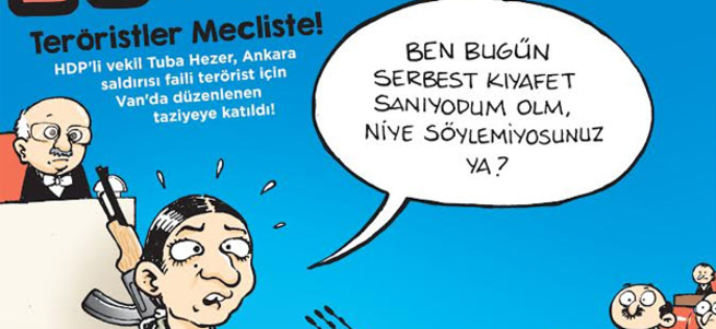 HDP'li Tuğba Hezer Hacamat'ın kapağında!