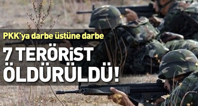 Derik'te 7 terörist öldürüldü
