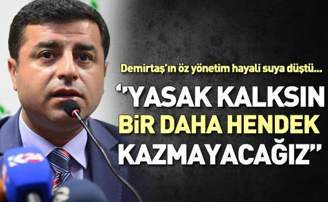 Demirtaş'tan sokağa çıkma çağrısı!