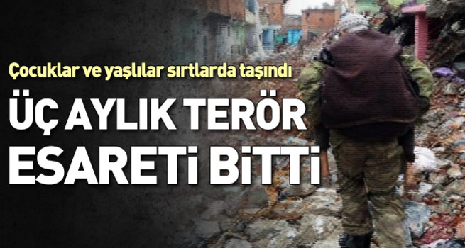 Üç aylık terör esareti bitti