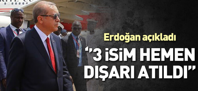 Erdoğan: Üç Paralel isim tespit ettik