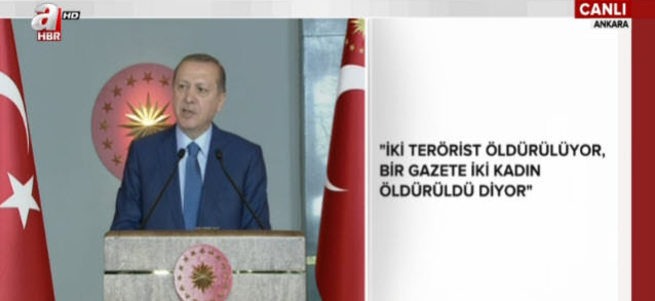 Erdoğan 8 Mart resepsiyonunda konuşuyor