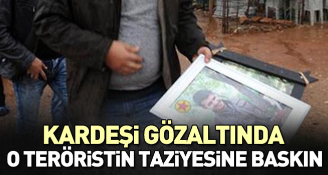 O teröristin taziye çadırına baskın