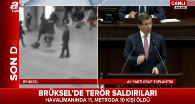 Başbakan Davutoğlu grup toplantısında konuşuyor