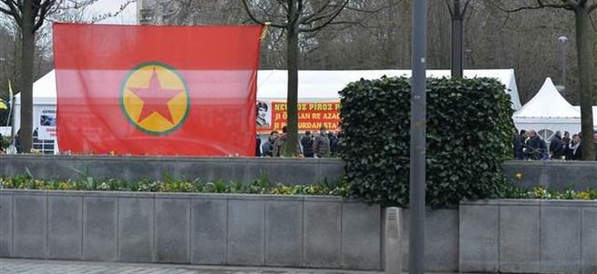 Belçika'daki PKK çadırı kaldırıldı