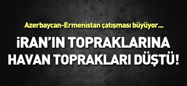 İran'ın topraklarına 3 havan topu düştü!
