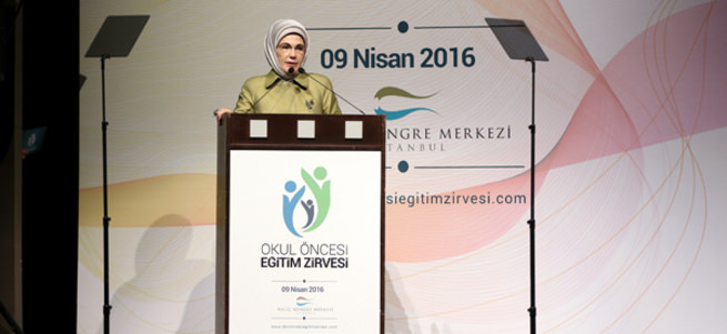 Emine Erdoğan okul öncesi eğitimin önemine dikkat çekti