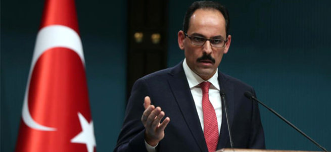Cumhurbaşkanlığı Sözcüsü Kalın: Ruhani Türkiye'ye gelecek