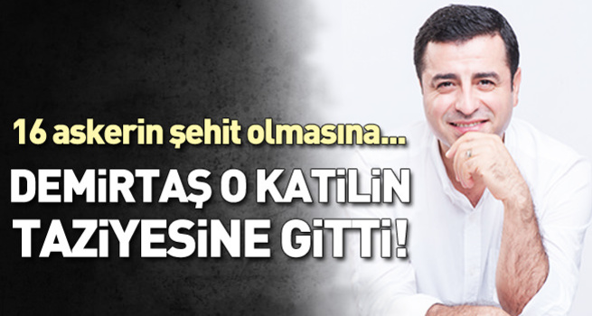 Demirtaş PKK'lı katilin taziyesine gitti