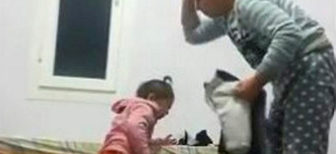 Öz anneden küçük kıza öldüresiye dayak