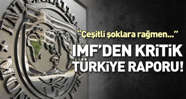 IMF kritik Türkiye raporunu yayınladı