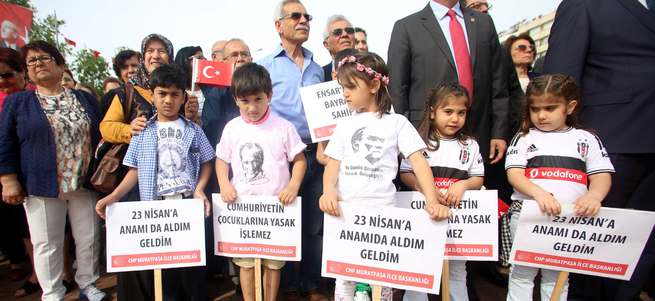 CHP'den 23 Nisan istismarı