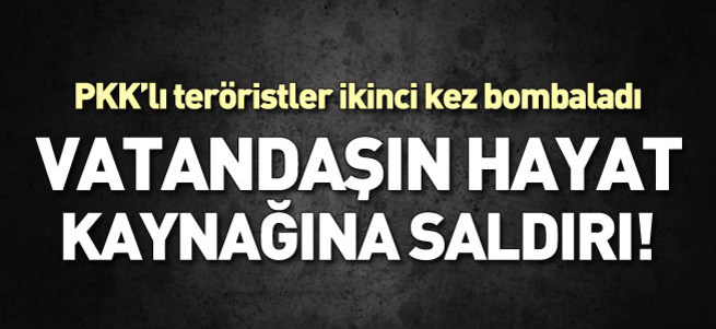 Nusaybin ve Kızıltepe içme suyu şebekesine bombalı saldırı
