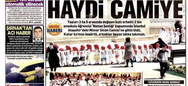 Posta Gazetesi'nin namaz düşmanlığı!